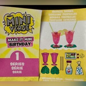 Tropical Drinks Birthday Series 
Miniverse Make it Mini Bday Party Celebration
